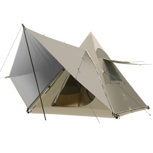 Chameau 5-6 personne pyramide tente extérieure étanche upf50 + écran solaire pliant la tente de camping de la famille indienne tentes automatiques en gros
